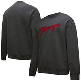 Black Chicago Bulls Hardwood Classics Blackout Collection Snow Washed Pullover Sweatshirt | NBA
