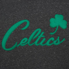 Black Boston Celtics Hardwood Classics Blackout Collection Snow Washed Pullover Sweatshirt | NBA