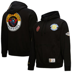 Black Golden State Warriors Hardwood Classics Blackout Collection Pullover Hoodie sale | NBA