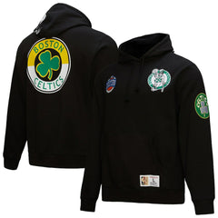 Black Boston Celtics Hardwood Classics Blackout Collection Pullover Hoodie | NBA