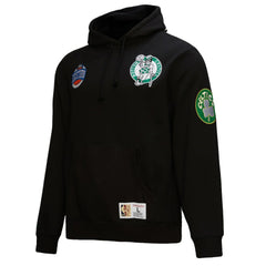 Black Boston Celtics Hardwood Classics Blackout Collection Pullover Hoodie | NBA