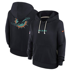 Miami Dolphins Women's 2025 Rivalries Collection Standard Issue Sideline Dri-FIT Hoodie | NFL On sale