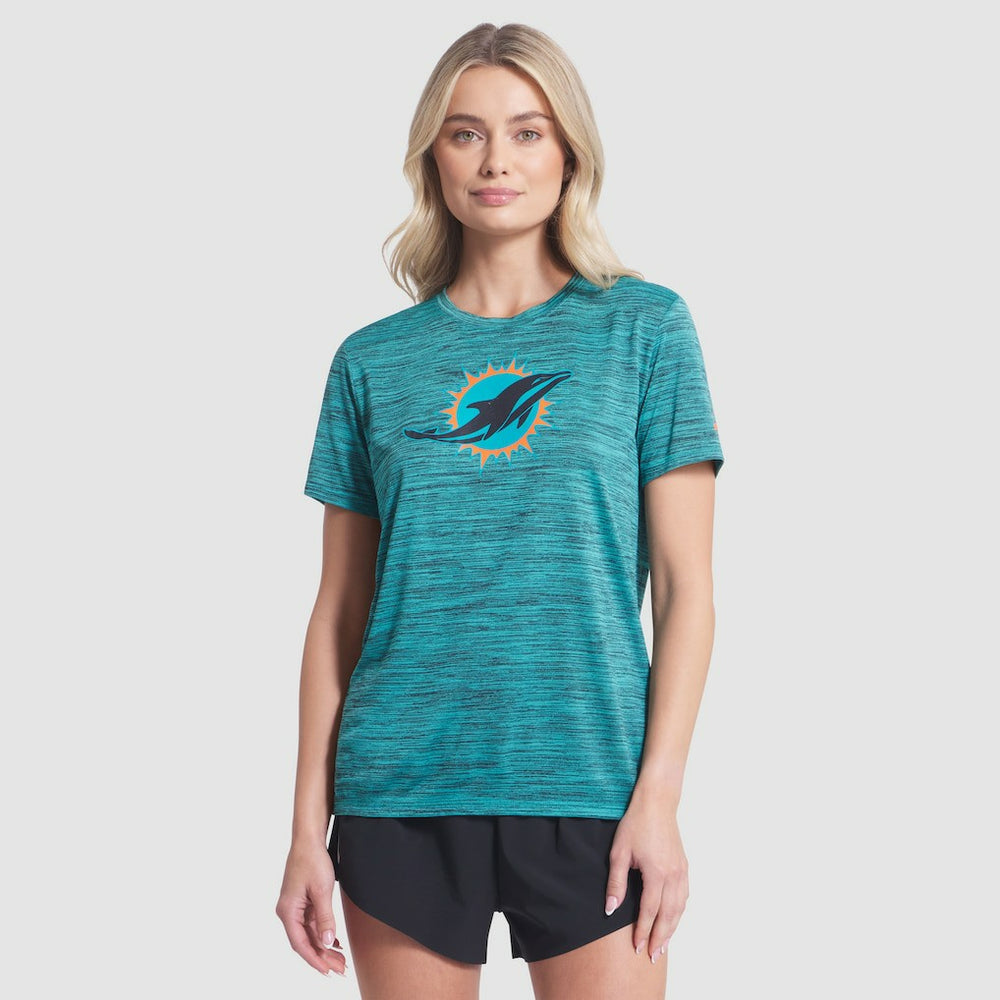 Miami Dolphins Women's 2025 Rivalries Collection Sideline Velocity Dri-FIT T-Shirt | NFL Near me