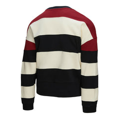 Philadelphia Phillies Mitchell & Ness Women's Cooperstown Collection Blocked Fleece Pullover Sweatshirt- Burgundy/Black - MLB Pullover