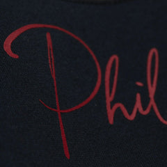 Philadelphia Phillies Mitchell & Ness Women's Cooperstown Collection Blocked Fleece Pullover Sweatshirt- Burgundy/Black - MLB Pullover