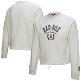 Boston Red Sox Mitchell & Ness Women's Cropped Toggle Pullover Sweatshirt - MLB Pullover