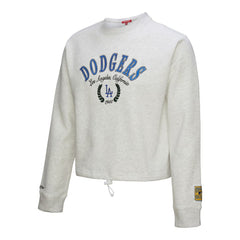 Los Angeles Dodgers Mitchell & Ness Women's Cropped Toggle Pullover Sweatshirt - MLB Pullover