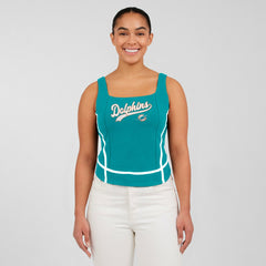 Miami Dolphins WEAR by Erin Andrews Women's Square Neck Tank Top | NFL Near me