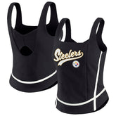 Pittsburgh Steelers WEAR by Erin Andrews Women's Square Neck Tank Top | NFL On sale