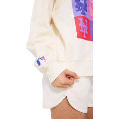 New York Mets Terez Women's Technicolor Oversized Pullover Sweatshirt - MLB Pullover