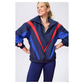 New York Yankees Terez Women's Ripstop Chevron Quarter-Zip Pullover - MLB Pullover