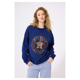 Houston Astros Terez Women's Oversized Gemstone Logo Sweatshirt - MLB Sweatshirts