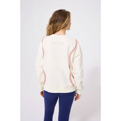 Chicago Cubs Terez Women's Baseball Stitch Pullover Sweatshirt - MLB Pullover