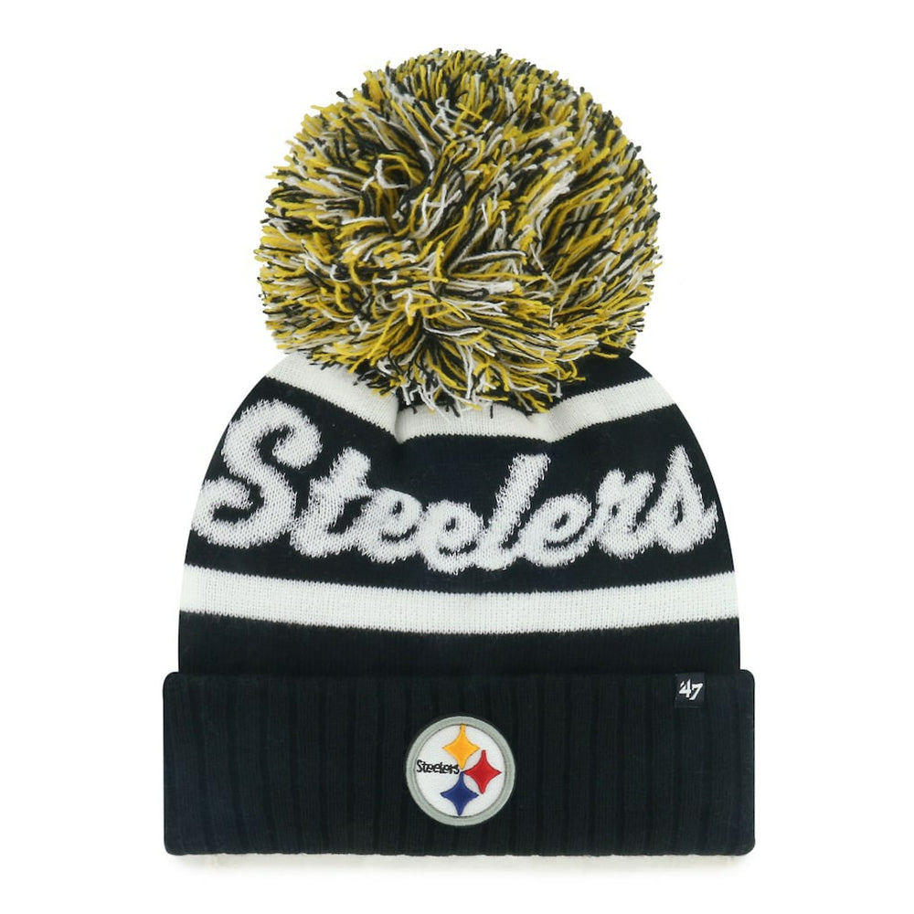 Pittsburgh Steelers '47 Women's Spirited Cuffed Knit Hat with Pom | NFL Near me