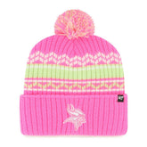 Minnesota Vikings '47 Girls Youth Polar Vortex Cuffed Knit Hat with Pom | NFL Sale
