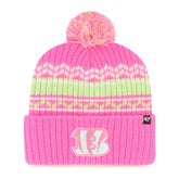 Cincinnati Bengals '47 Girls Youth Polar Vortex Cuffed Knit Hat with Pom | NFL US