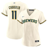 Jackson Chourio Milwaukee Brewers Nike Women's Home Replica Jersey - MLB Jerseys