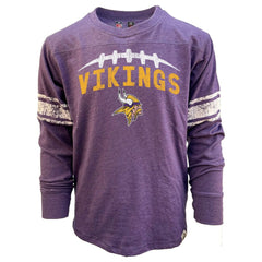 Minnesota Vikings Wes & Willy Youth Football Long Sleeve T-Shirt | NFL New