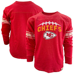 Kansas City Chiefs Wes & Willy Youth Football Long Sleeve T-Shirt | NFL Online