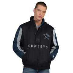 Dallas Cowboys Starter Thursday Night Gridiron Vintage Logo Half-Zip Jacket | NFL Outlet