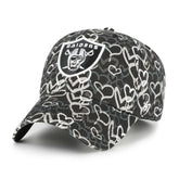 Las Vegas Raiders '47 Girls Preschool Mural Clean Up Adjustable Hat | NFL Near me