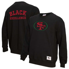 San Francisco 49ers Unisex Black Excellence Collection Icon Pullover Sweatshirt | NFL US