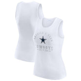 Dallas Cowboys WEAR by Erin Andrews Women's Ribbed Graphic Tank Top | NFL Sale