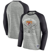 Pittsburgh Pirates Darius Rucker Collection by Fanatics Raw Edge Raglan Long Sleeve Baseball T-Shirt - MLB T-shirts