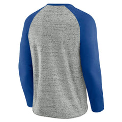 Texas Rangers Darius Rucker Collection by Fanatics Raw Edge Raglan Long Sleeve Baseball T-Shirt - MLB T-shirts