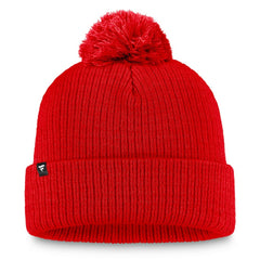 Calgary Flames Fanatics Women's Cuffed Knit Hat with Pom - NHL Hats