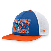 New York Islanders Fanatics Heritage Foam Front Adjustable Trucker Hat - NHL Hats
