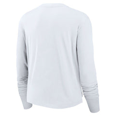 Los Angeles Rams Women's Layered Logo Cropped Long Sleeve Fashion T-Shirt | NFL On sale
