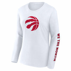 White Toronto Raptors Women's Long Sleeve T-Shirt | NBA