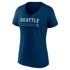 Seattle Kraken Fanatics Women's V-Neck T-Shirt - NHL T-shirts