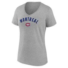 Montreal Canadiens Fanatics Women's V-Neck T-Shirt - NHL T-shirts