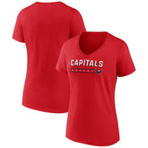 Washington Capitals Fanatics Women's V-Neck T-Shirt - NHL T-shirts