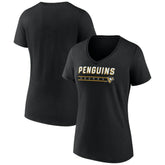 Pittsburgh Penguins Fanatics Women's V-Neck T-Shirt - NHL T-shirts