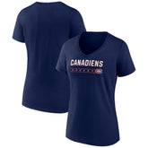 Montreal Canadiens Fanatics Women's V-Neck T-Shirt - NHL T-shirts