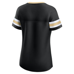 Vegas Golden Knights Fanatics Women's Iconic Athena Lace-Up T-Shirt - NHL T-shirts