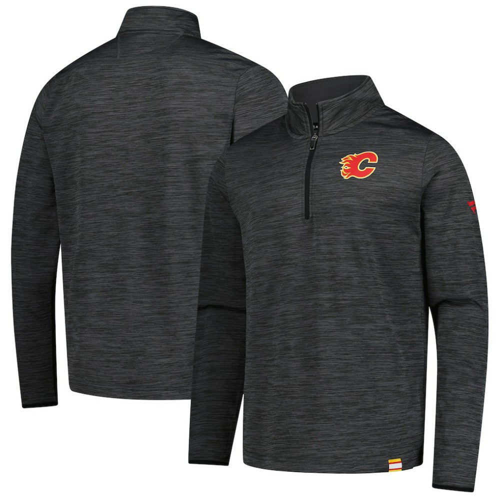 Calgary Flames Fanatics Authentic Pro Lightweight Quarter-Zip Pullover - NHL Pullover