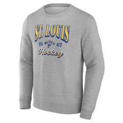 Fanatics St. Louis Blues Gray Nimbus Fleece Pullover Sweatshirt - NHL Sweatshirts