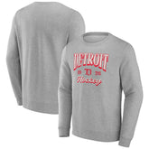 Fanatics Detroit Red Wings Gray Nimbus Fleece Pullover Sweatshirt - NHL Sweatshirts