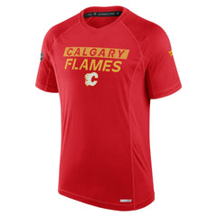 Calgary Flames Fanatics Authentic Pro Rink Tech T-Shirt - NHL T-shirts