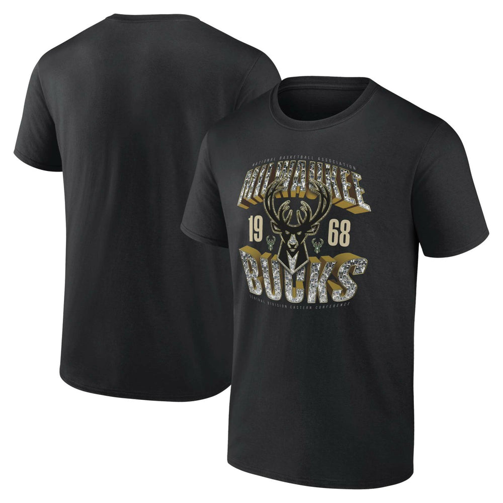 Black Milwaukee Bucks Quick Strides T-Shirt | NBA