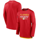 Calgary Flames Fanatics Authentic Pro Tech Long Sleeve T-Shirt - NHL T-shirts