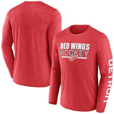 Detroit Red Wings Fanatics Sweep Iconic Synthetic Long Sleeve T-Shirt - NHL T-shirts