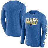 St. Louis Blues Fanatics Sweep Iconic Synthetic Long Sleeve T-Shirt - NHL T-shirts