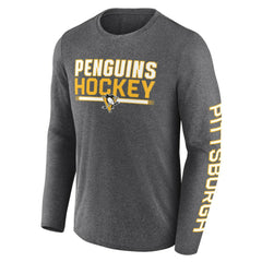 Pittsburgh Penguins Fanatics Sweep Iconic Synthetic Long Sleeve T-Shirt - NHL T-shirts