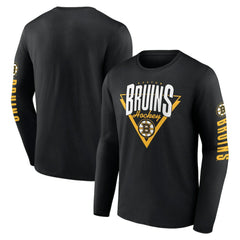 Boston Bruins Fanatics Headline Long Sleeve T-Shirt - NHL T-shirts