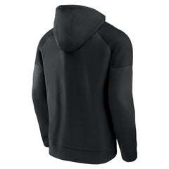 Calgary Flames Fanatics Black Ice Defender Raglan Pullover Hoodie - NHL Hoodies